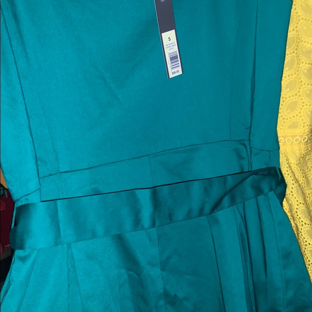 Forest Green Belted The Limited Dress - Picture 6 of 6
